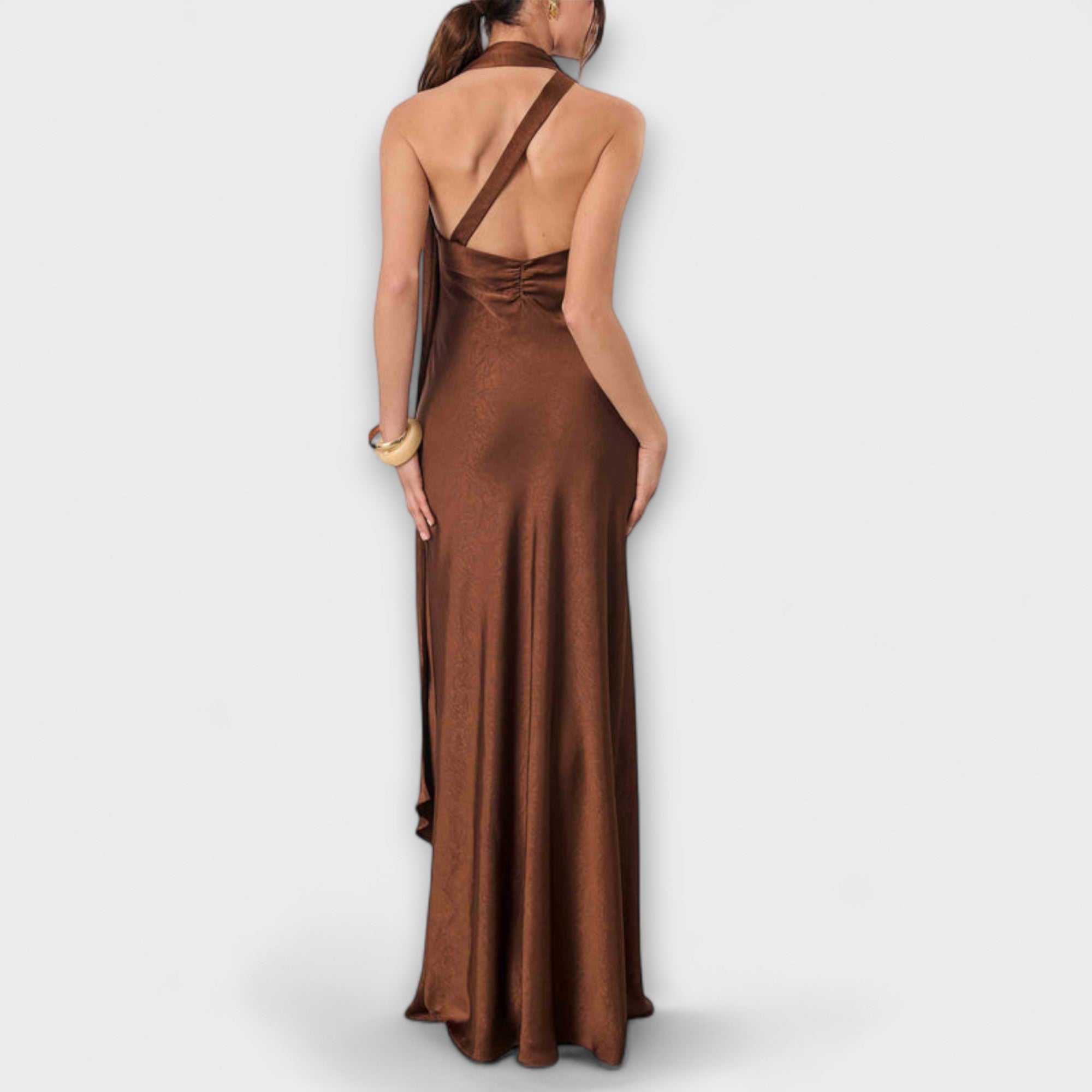 Azura - Stylish Maxi Dress Made of Satin