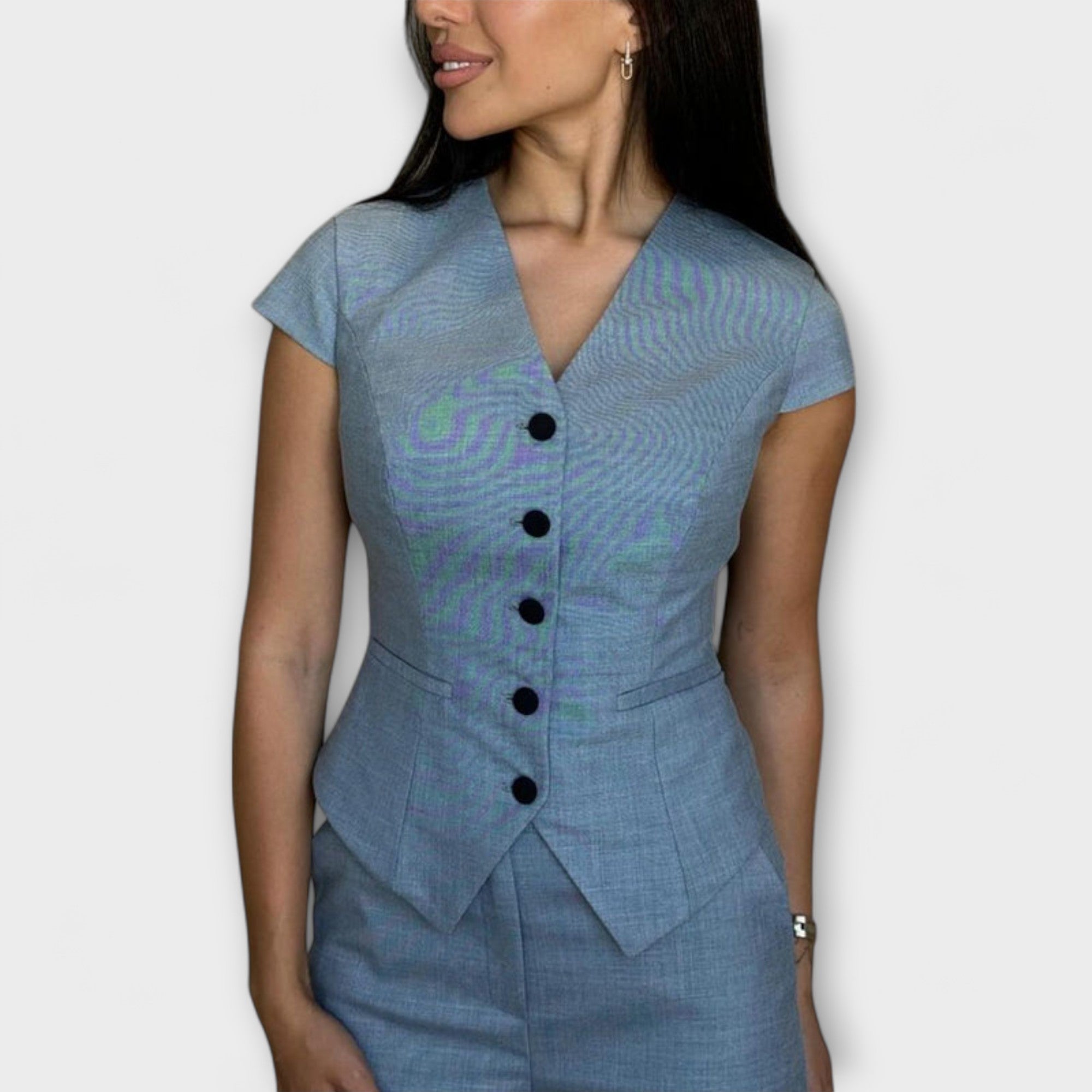 Ivy - Stylish V-Neck Top and Pants Set