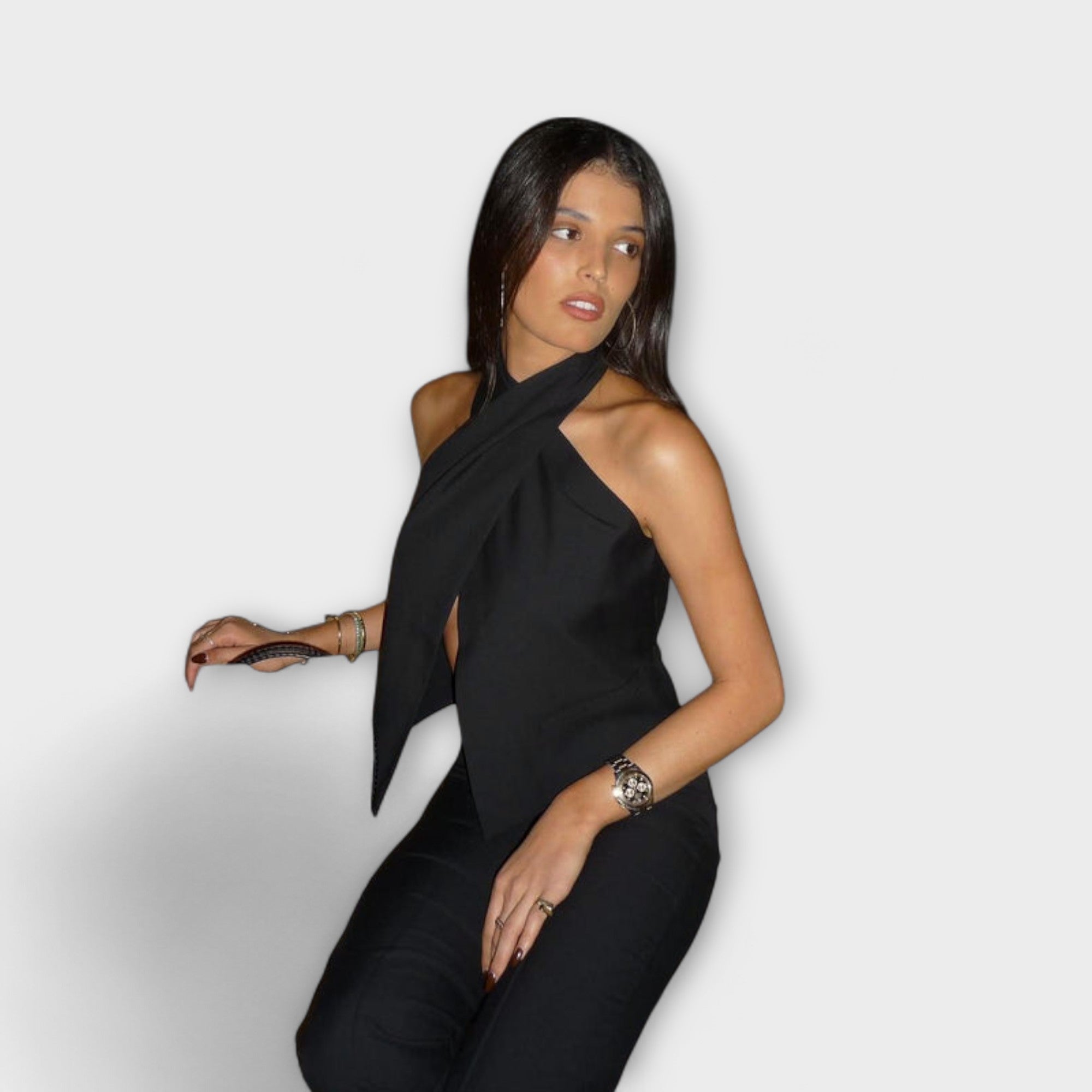 June - Crisscross Halter Neck Tanktop