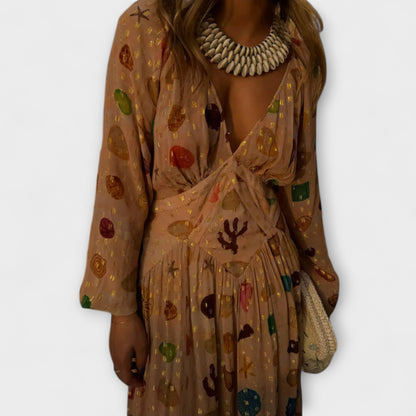 Lauren - Petite Shell Print Dress