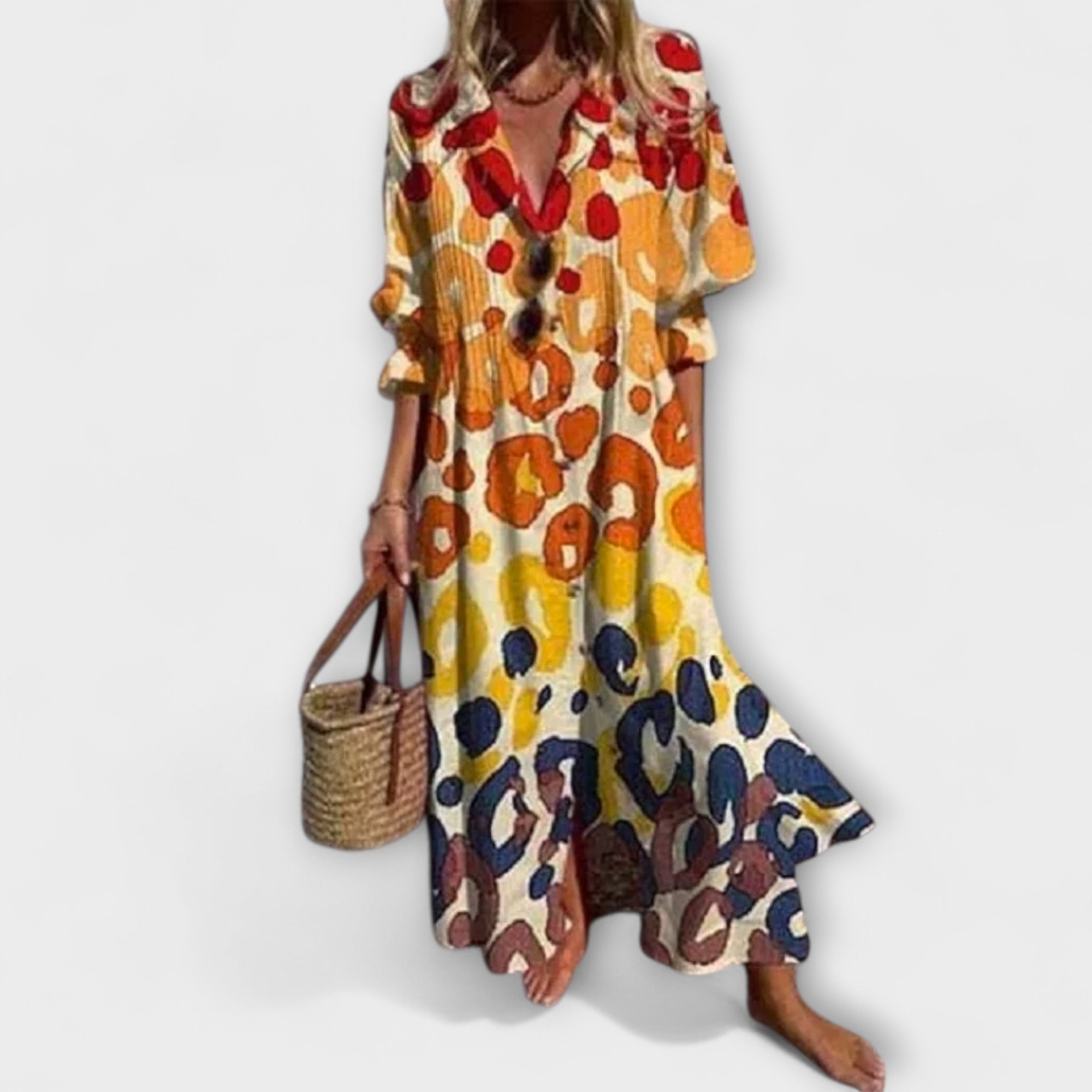 Lila - Flattering Maxi Dress with Tummy Coverage